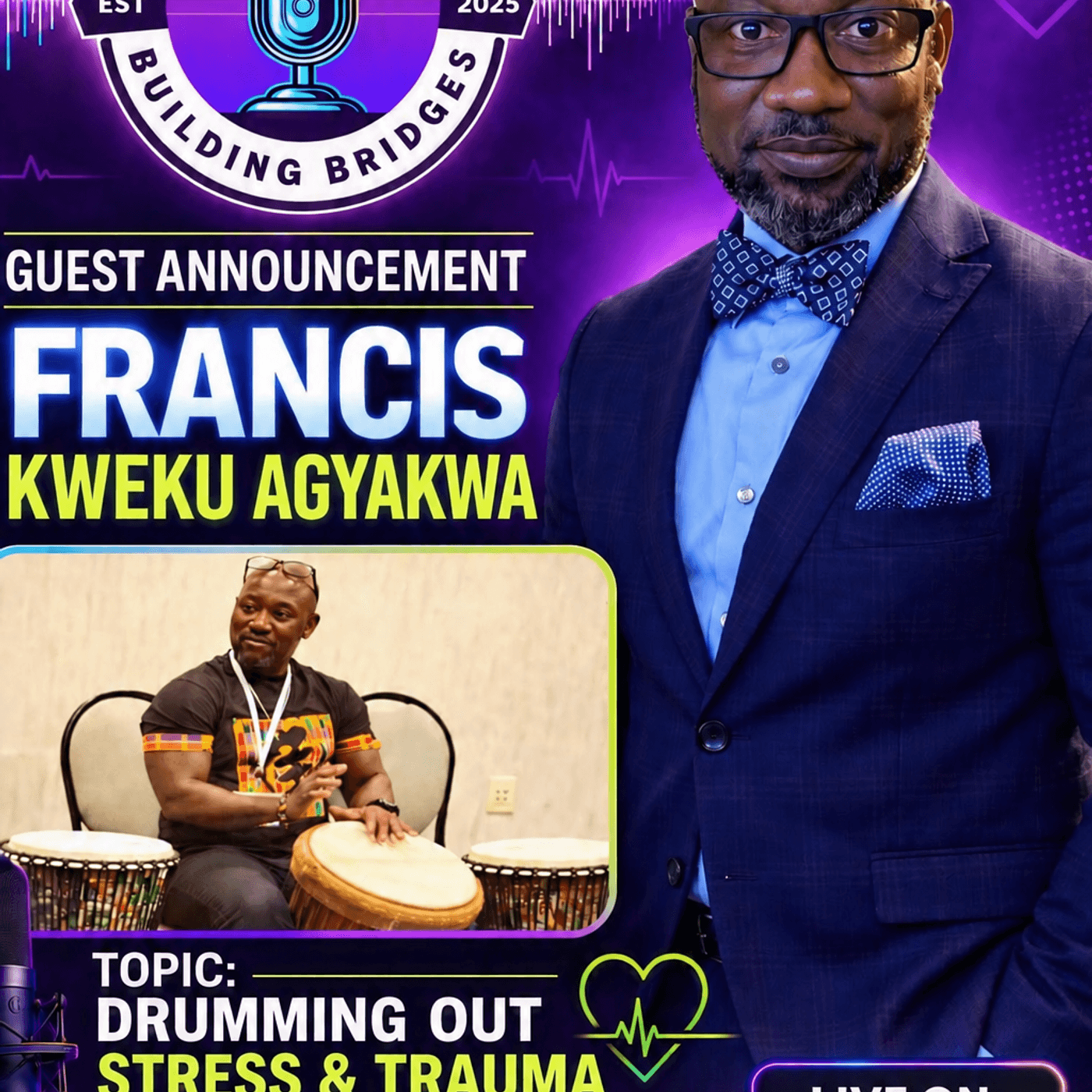 Drumming Out Stress with
Professor
Francis Agyakwa